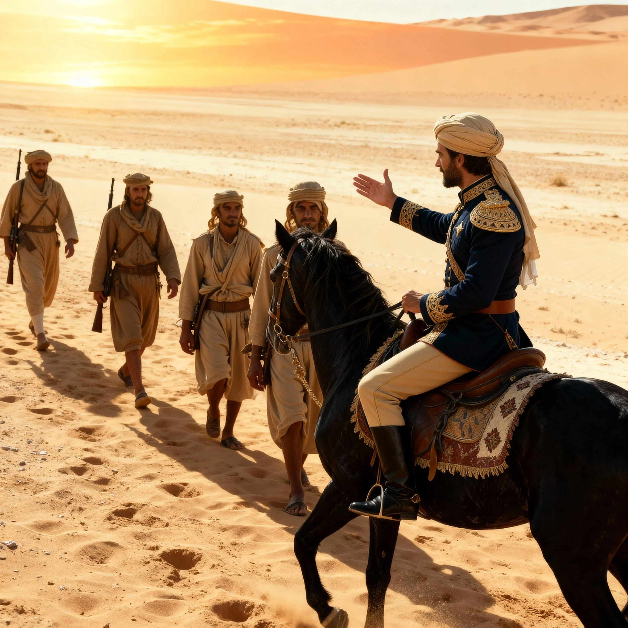 When soldiers could no longer put up with the tempo, he drove back on his horse and praised them for their perseverance.