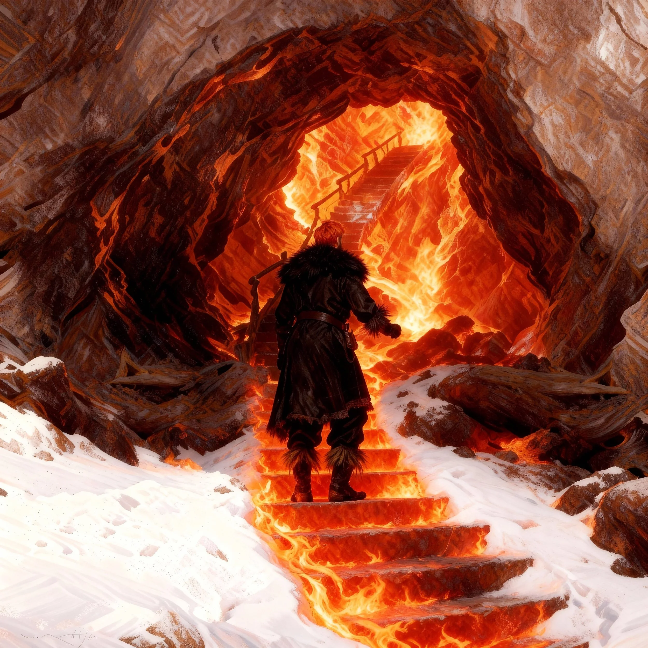 When MacDonald started to climb the stairs it was clear that he wouldn't just get passed that heat in a normal way.