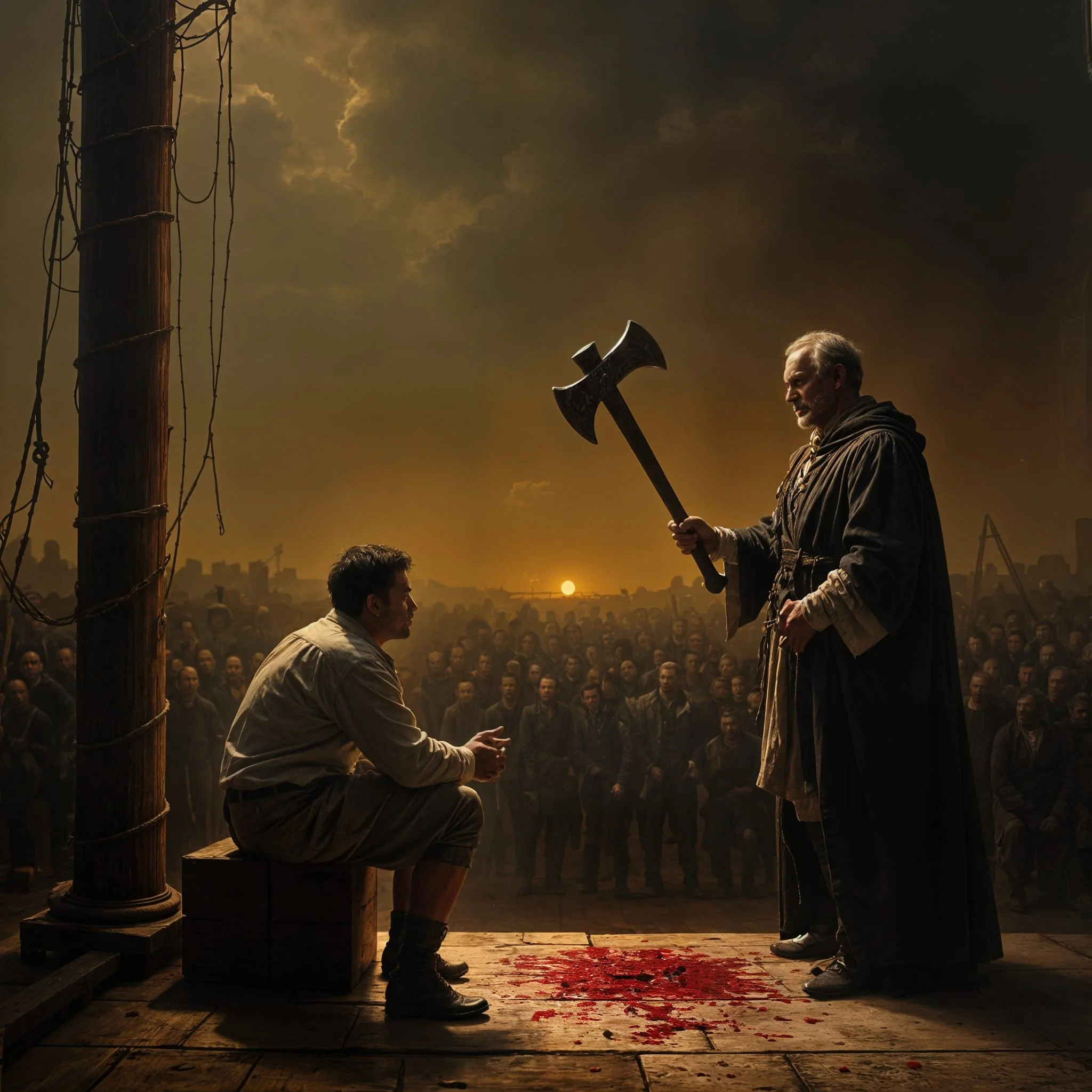 And to keep up the pace, the executioners had to be replaced every two hours by people still strong enough to wield the axe. And the expertise of the people involved wasn't always taken into account.