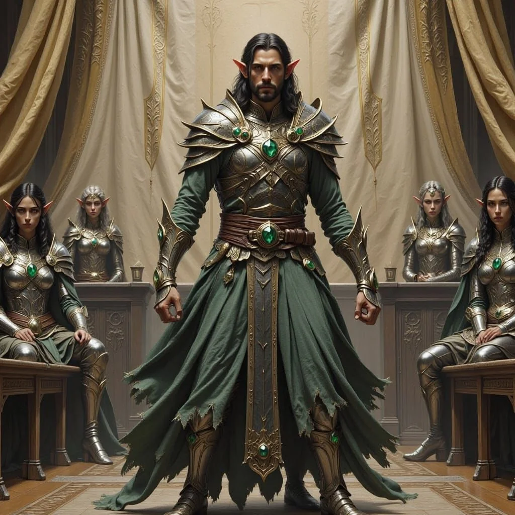 Eryndor has chosen Thalior as his defender. Known for his valor Thalior defends his friend with passion and full of power.
