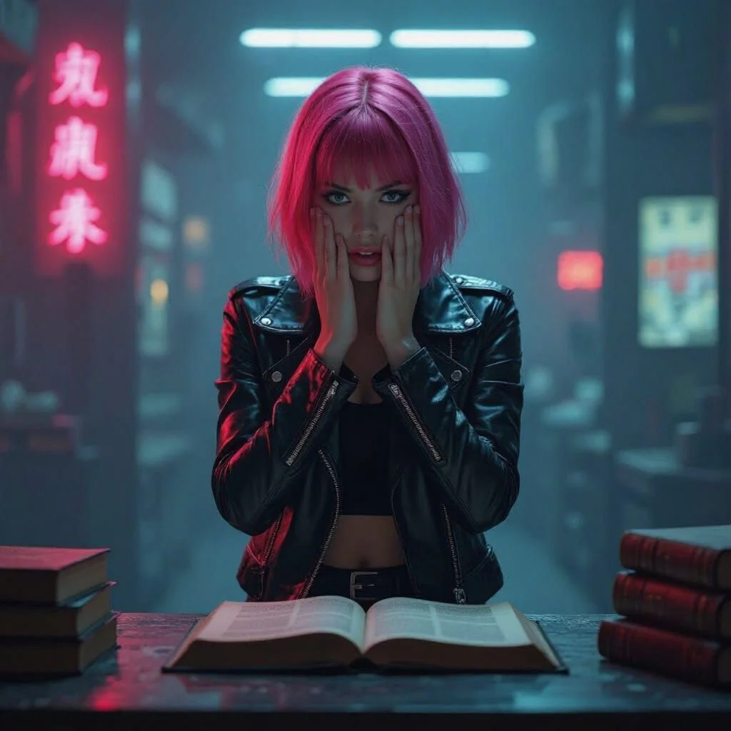 Malika turns the page away again...."Oh my god...." "What is happening?"