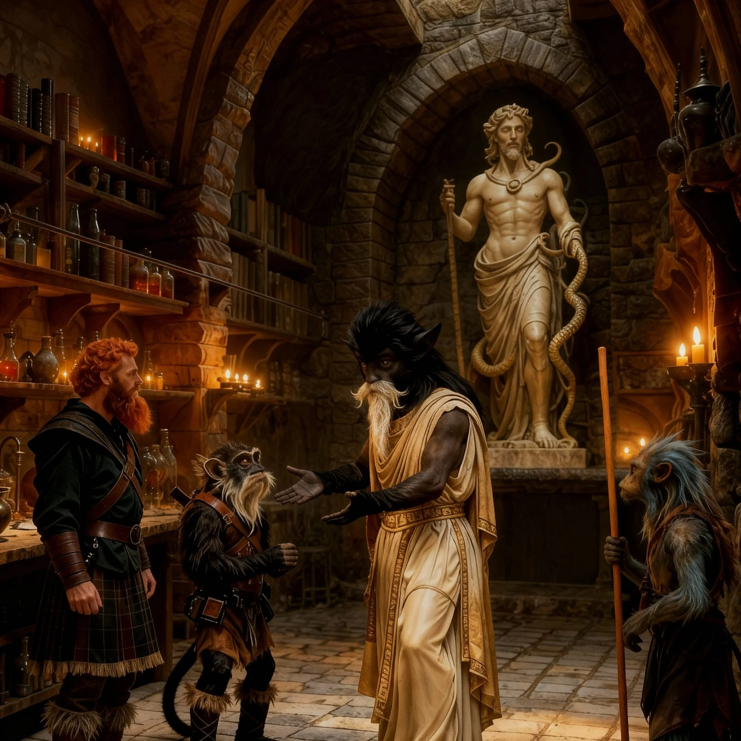 "You see. much better this way. I heard about your quest. But I have found no cure in all the books I have. And I have never heard about a medicine either. I fear it is all location based....in this place for instance, we have never heard about this 