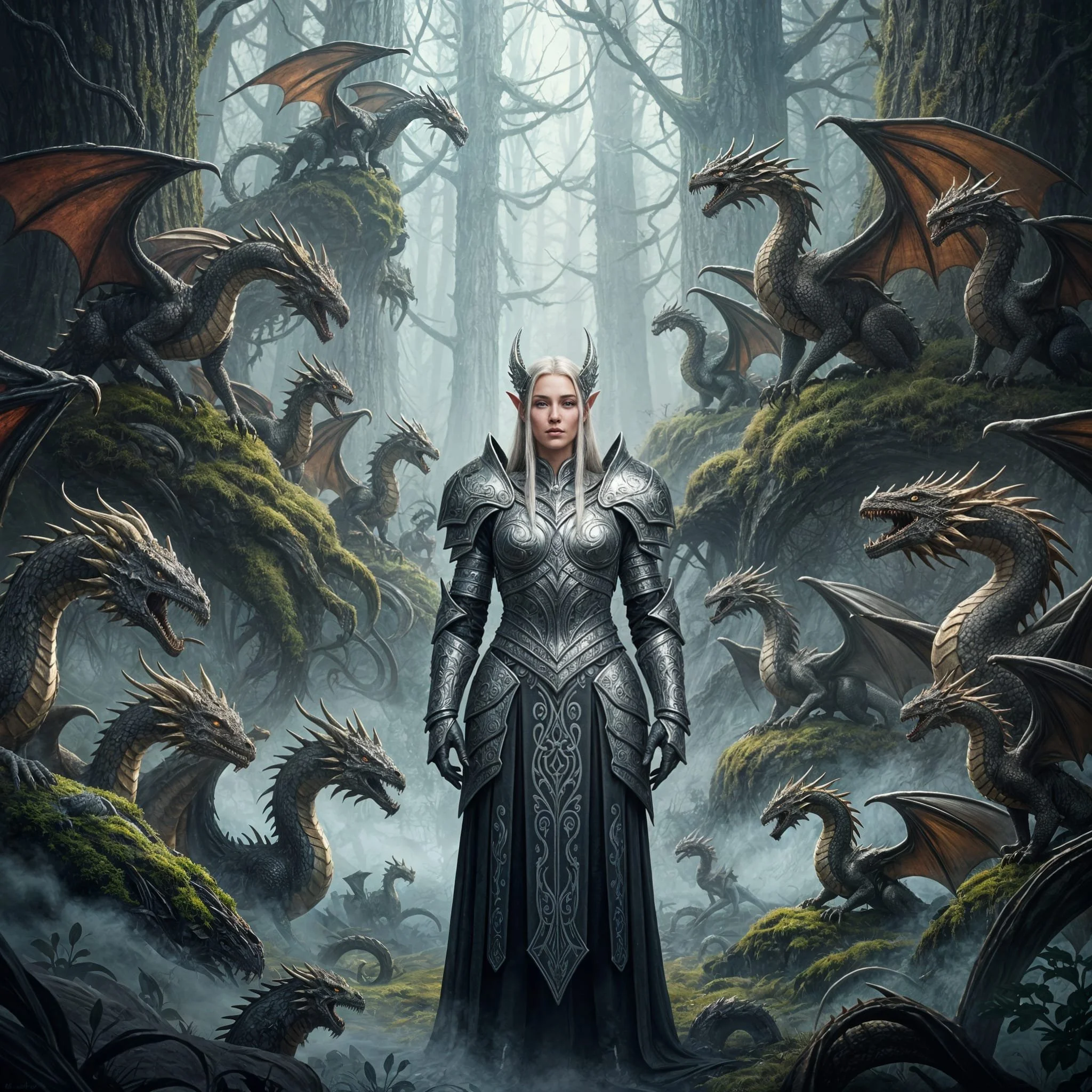She told them about the alien giants and the danger she believed they posed. She then explained her plan and asked for the dragons' help to guide her fleet to the island of the myth.