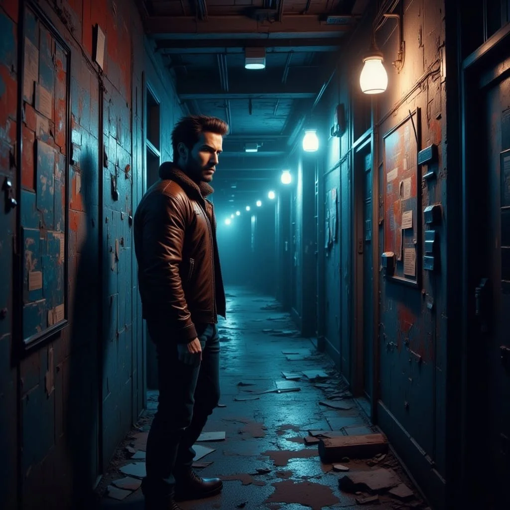 After breakfast, Max decides to try his luck and searches the different bulletin boards in the neighborhood for a message. To his surprise there is one specifically directed at him to come and talk. He decides someone up there must love him, and leav