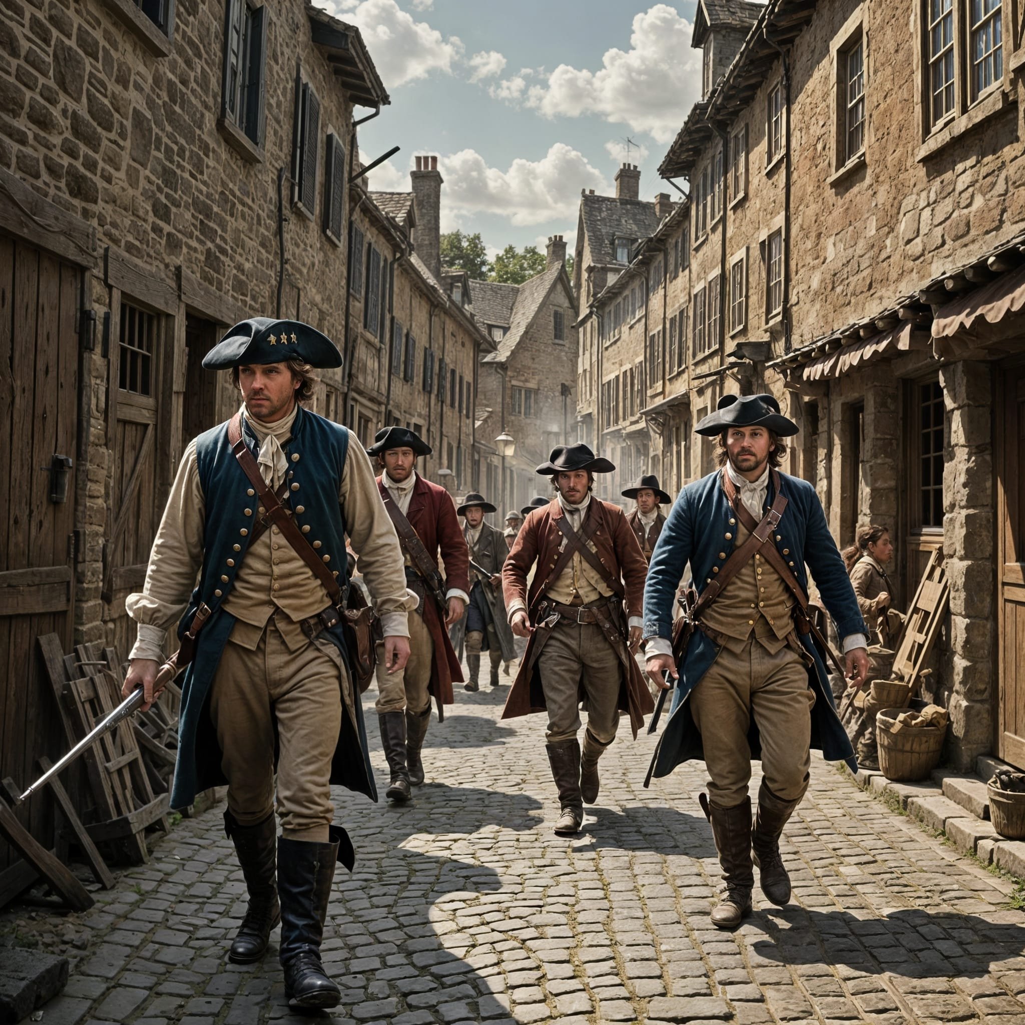 Meanwhile, back in the city, a veritable reign of terror had been established. Fearing the return of the minotaurs, and rumours that former slaves were also involved, what were soon dubbed counter-revolutionaries, were hunted down throughout the city