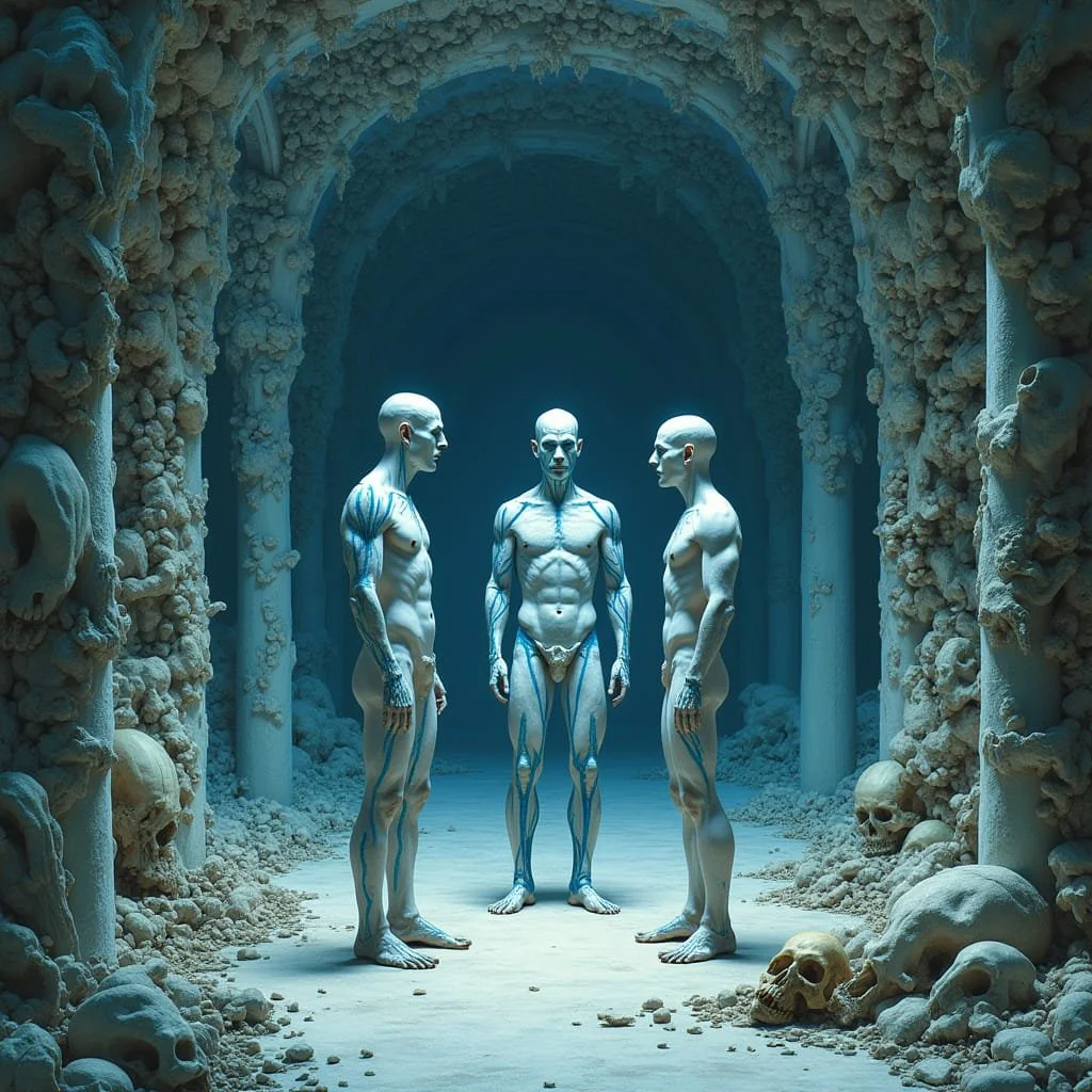 When the Gorgons return to the dungeon of their castle under construction they immediately start plotting how to deal with the Angels and how they will approach the humanoids.
