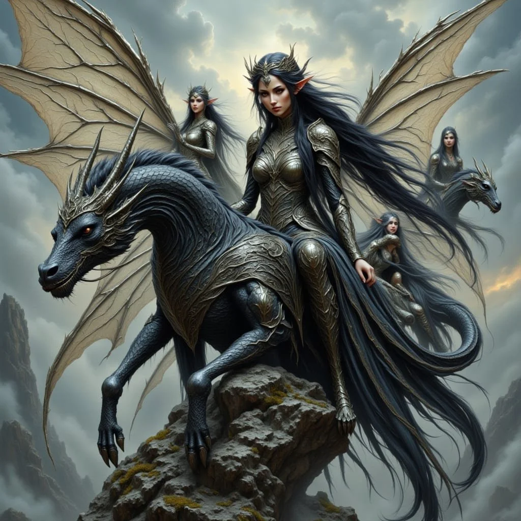 It was a long flight and they were sure for some time they were being followed, but in the end they reached the borders of the Fiery Lands.