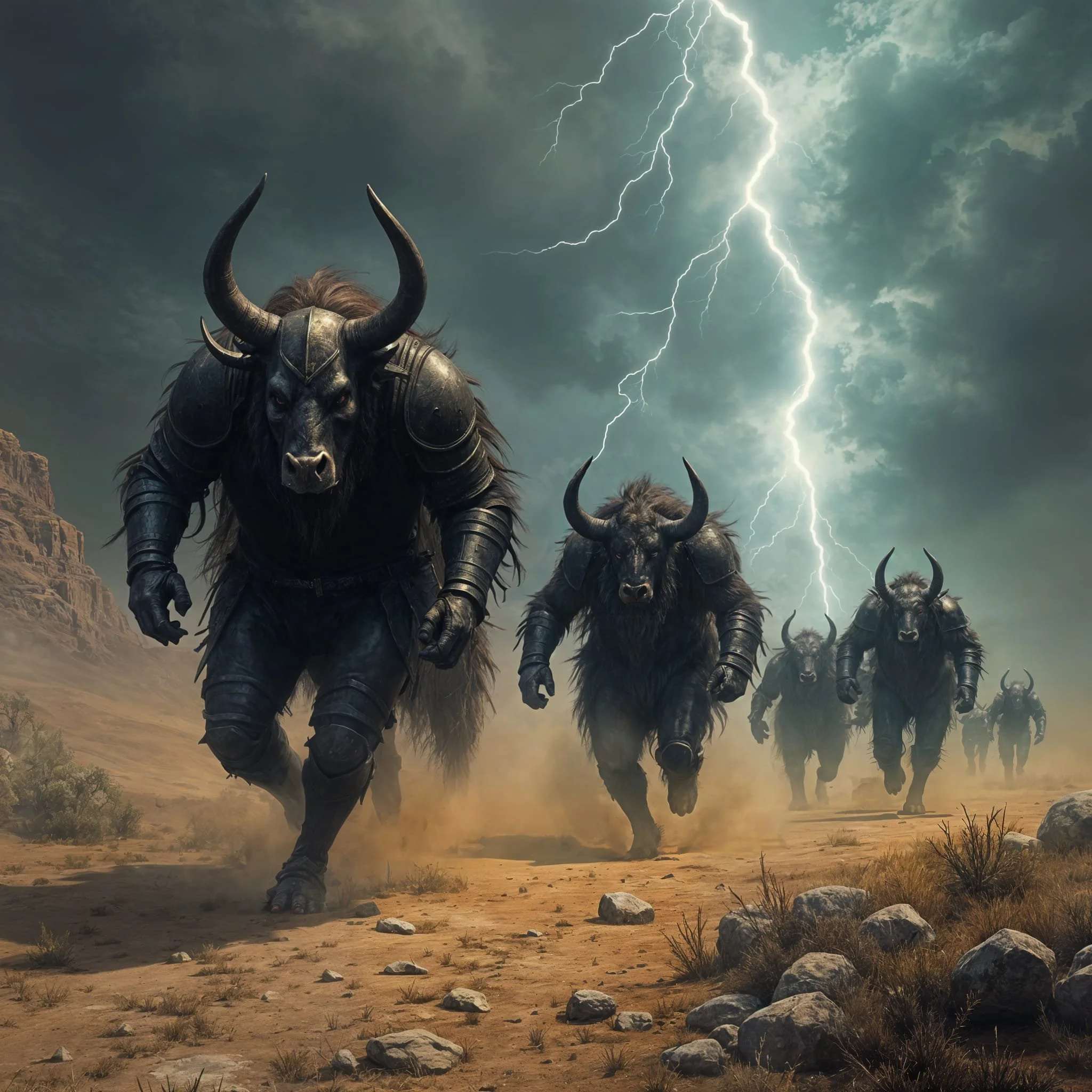 The minotaurs, in turn, fled as quickly as they could towards the Lost Lands.