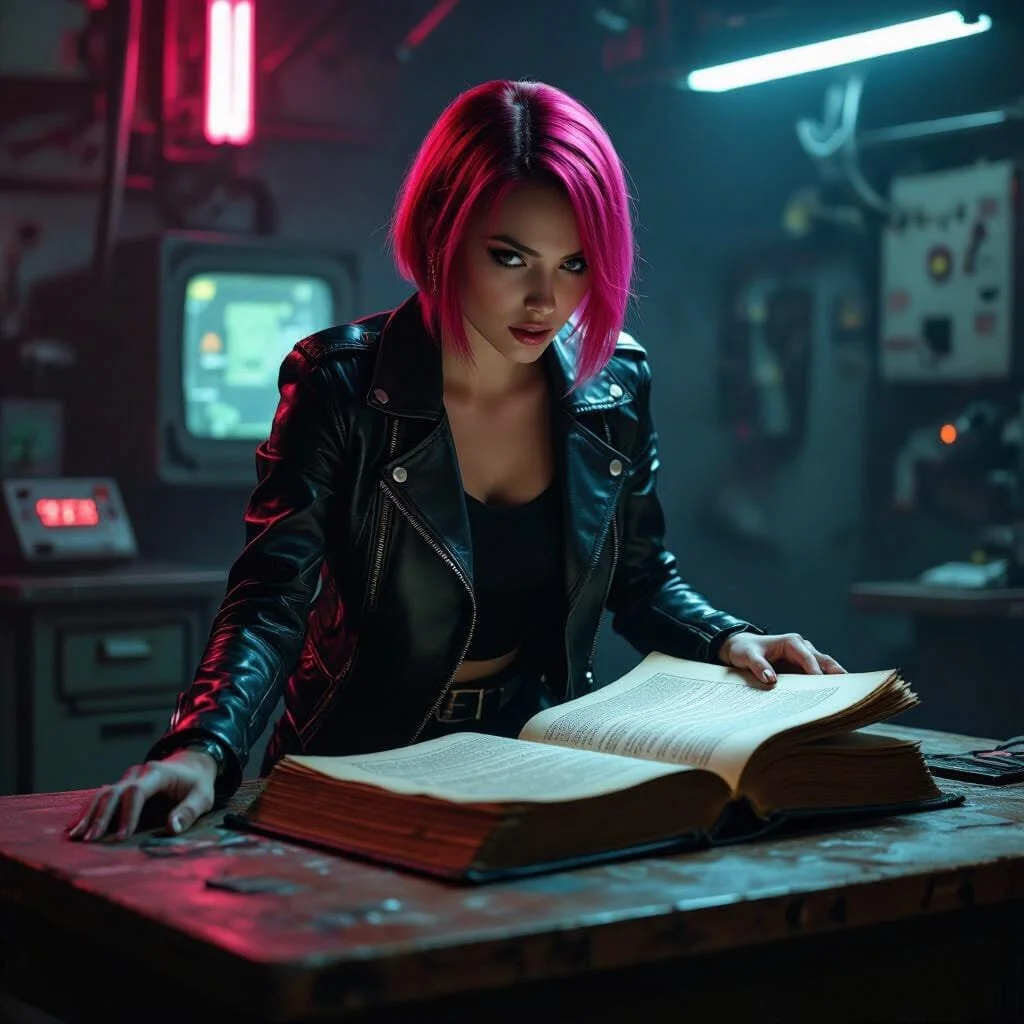 She starts desperately browsing through the book for more info....but in vain. "Oh my god....why didn't they tell me? They should have told me. And where do I begin?" "Damn you, Ariël...and Max...." "I am not ready for this."