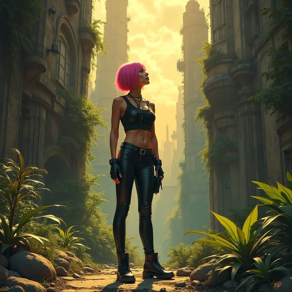 Malika gets up and looks up in the sky. "That one I created and he is part of your destiny. You will have to destroy him, because he is pure evil."