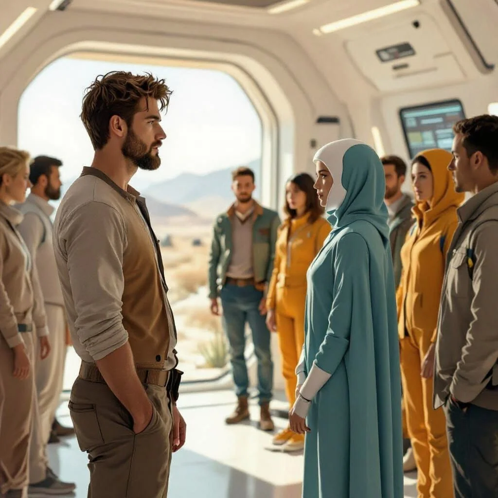 When Mac arrives home he first goes to have a shower and a change of clothes, to get rid of the dirt and blood. He then contacts his peers in the engineers community, where he also meets Zena, and explains what he witnessed. Everybody is shocked and