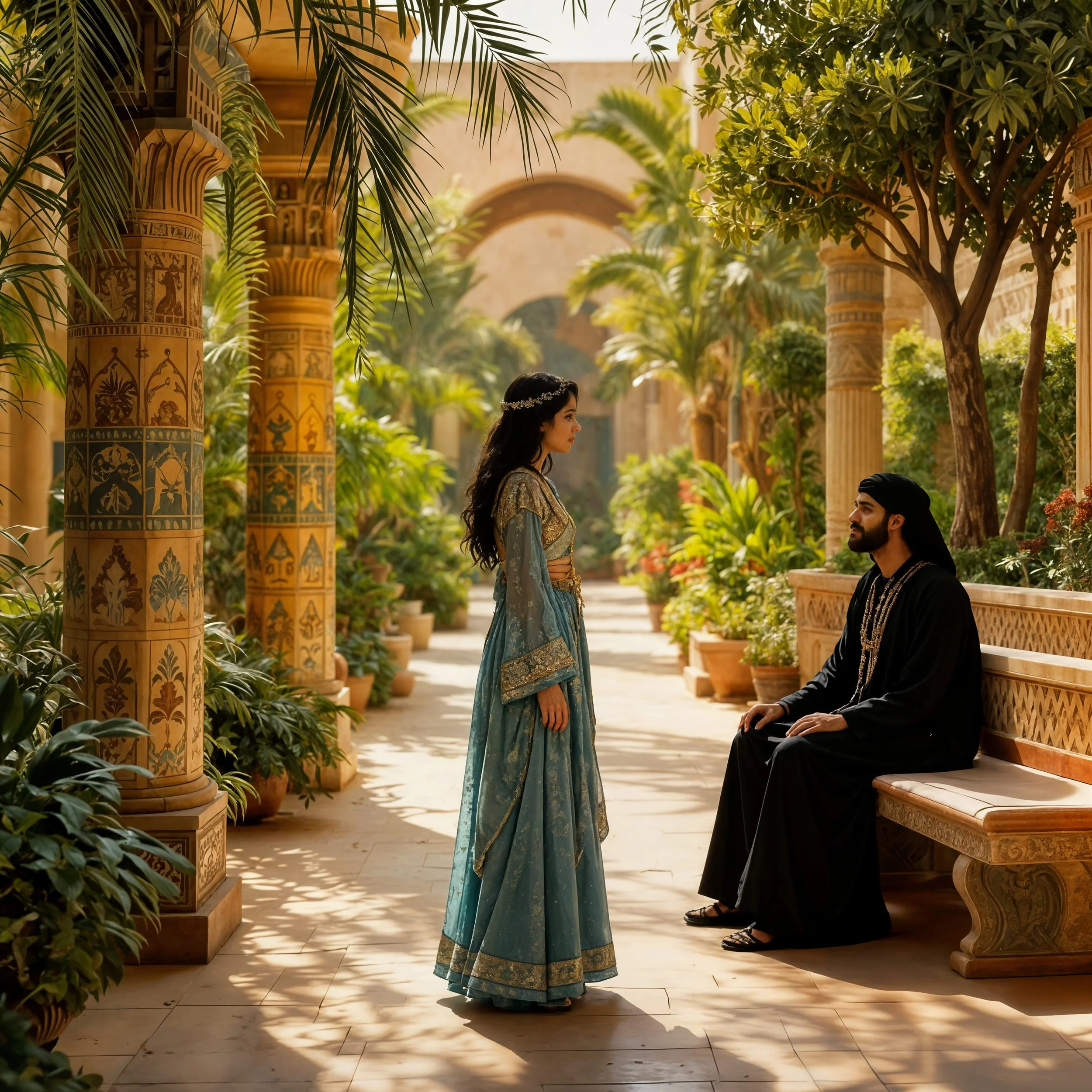 "Good morning princess. My apologies for bothering you here, but I bring good news. My men have managed to capture Hippolyte while he was on the run. They have been told to bring him over here. He should be here tomorrow."