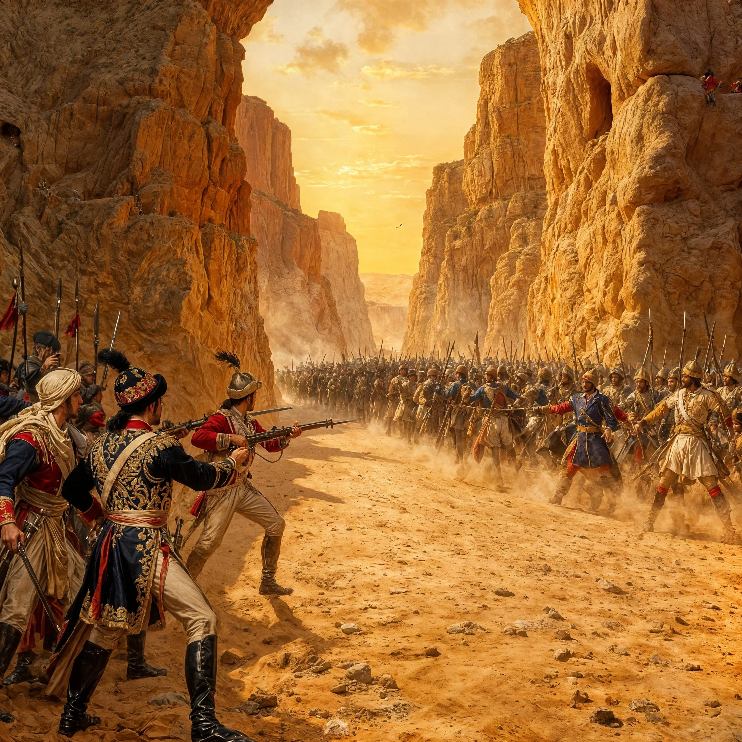 But then the churn started turning and Neo's men closed of the canyon