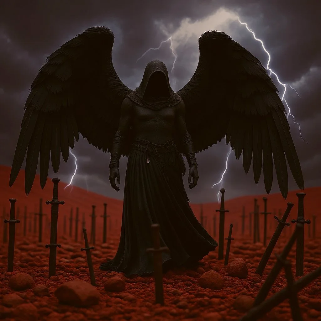 When the Angels witness the destruction of the citadel and the magnitude of the destruction their fighting spirit fails them. The two major blows they have suffered leaves them bewildered.