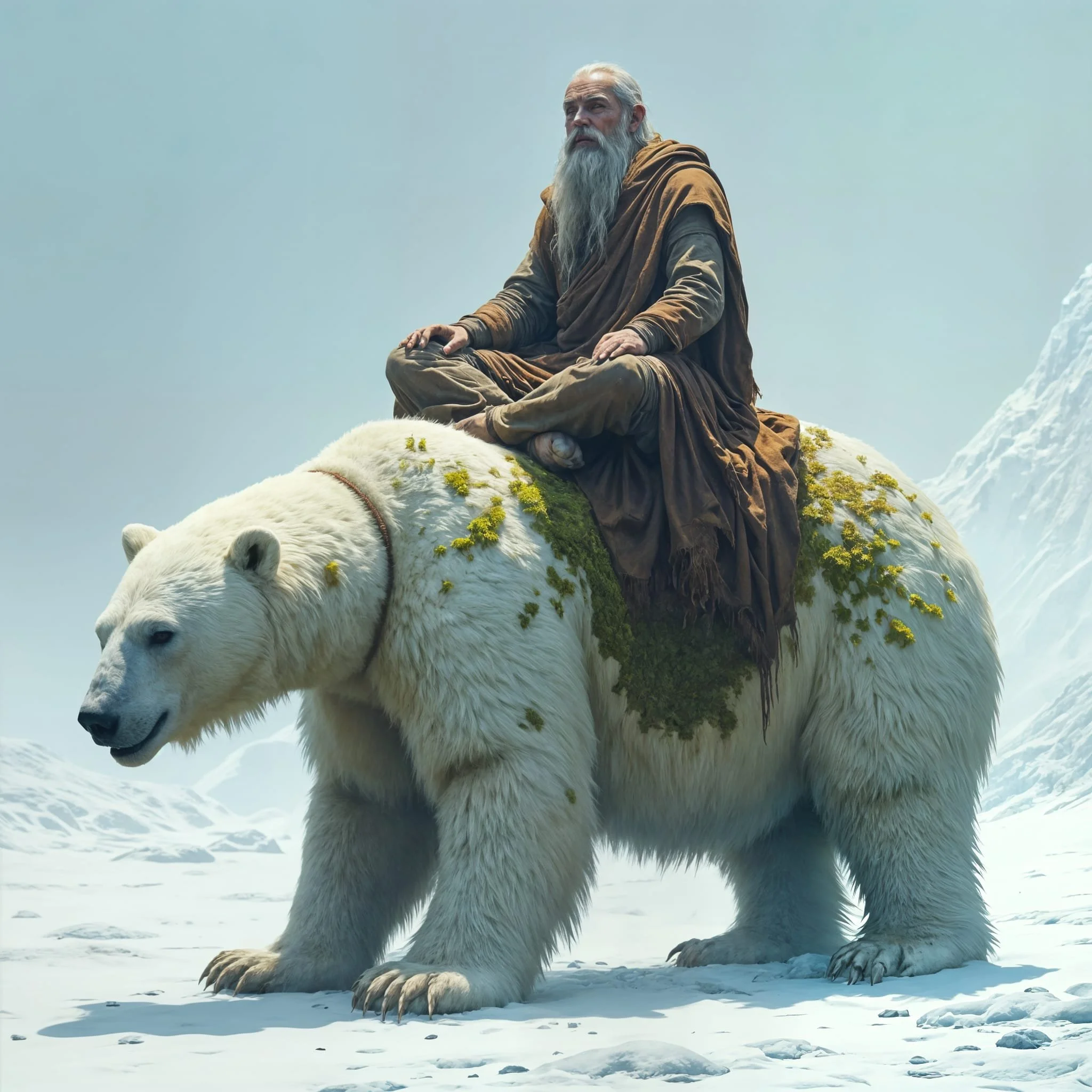 "But I'm not gonna start a fight over it right here. Your bear is in top shape, while mine, well you can see for yourself. And as for the two of us....I guess it isn't a fair match either, is it."