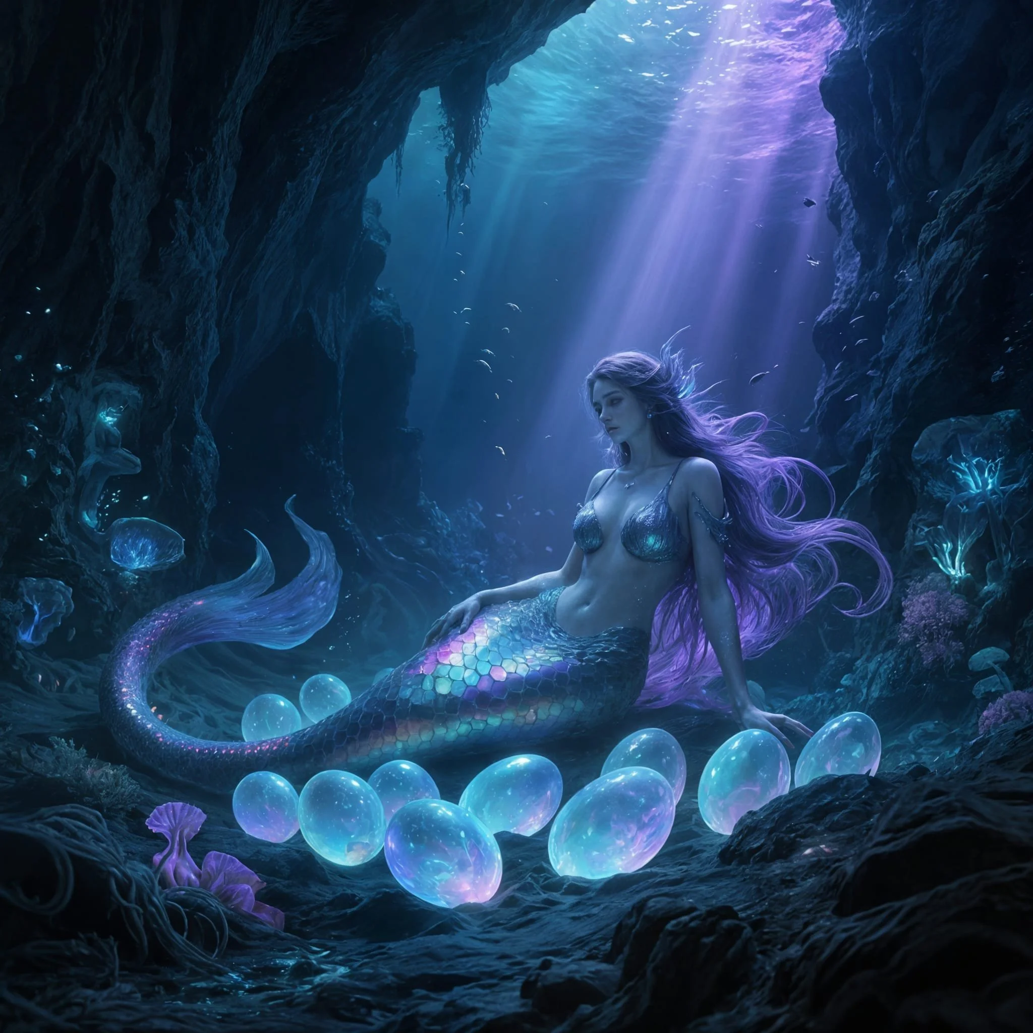 Once the act was completed, the queen retreated to a secret location where she laid tiny eggs, which continued to develop outside her body as their embryos grew.