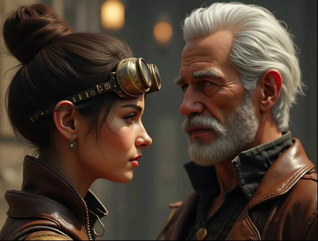 "Uncle!!! I'm so glad to see you."
Zorn is the president of the Guild and has raised Zadie after her parents died.