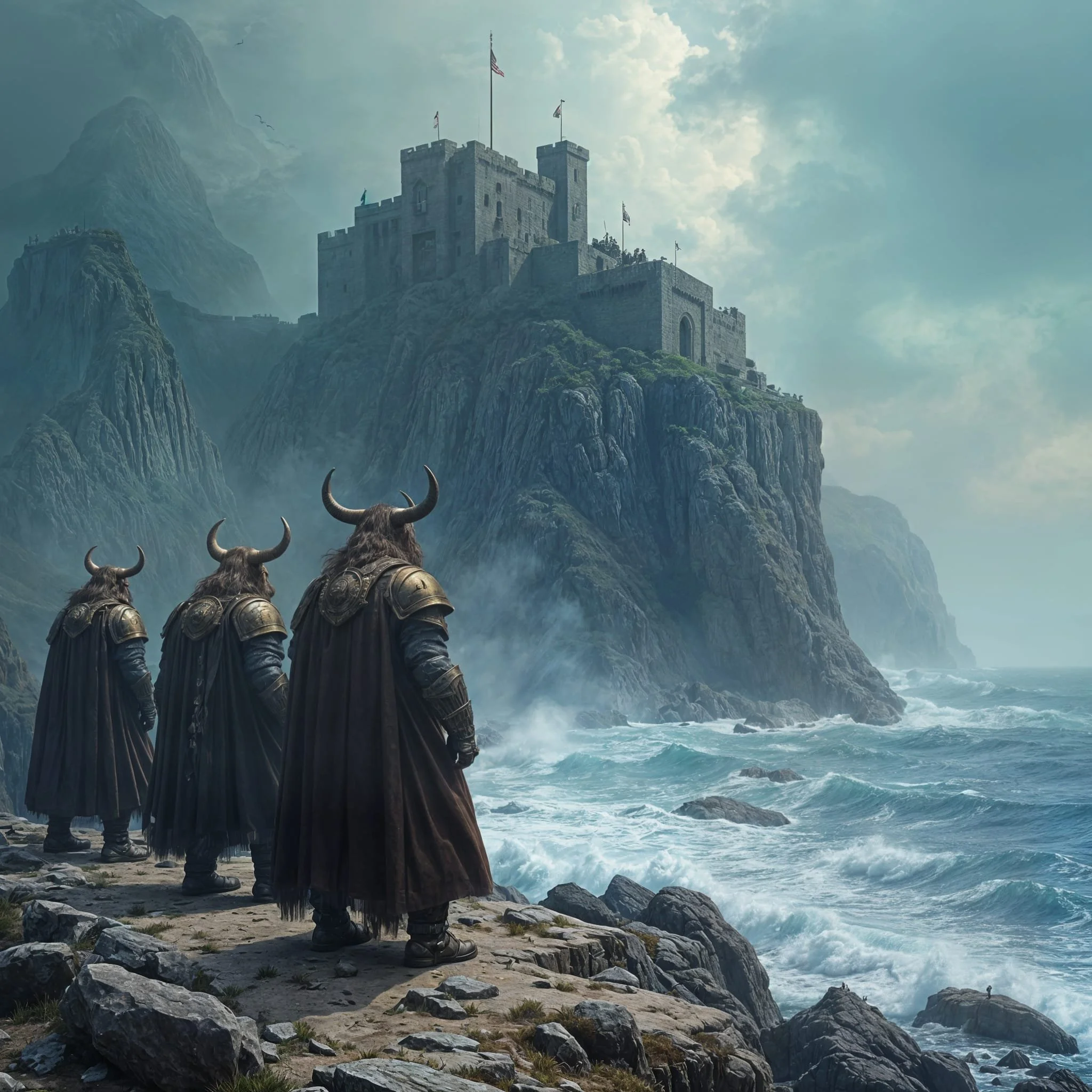 The fortress looked strong, high on Mount Faron, and surrounded in three places by a raging sea.
(CLICK ON THE IMAGE FOR MORE BACKGROUND INFO IN THE BLOG)