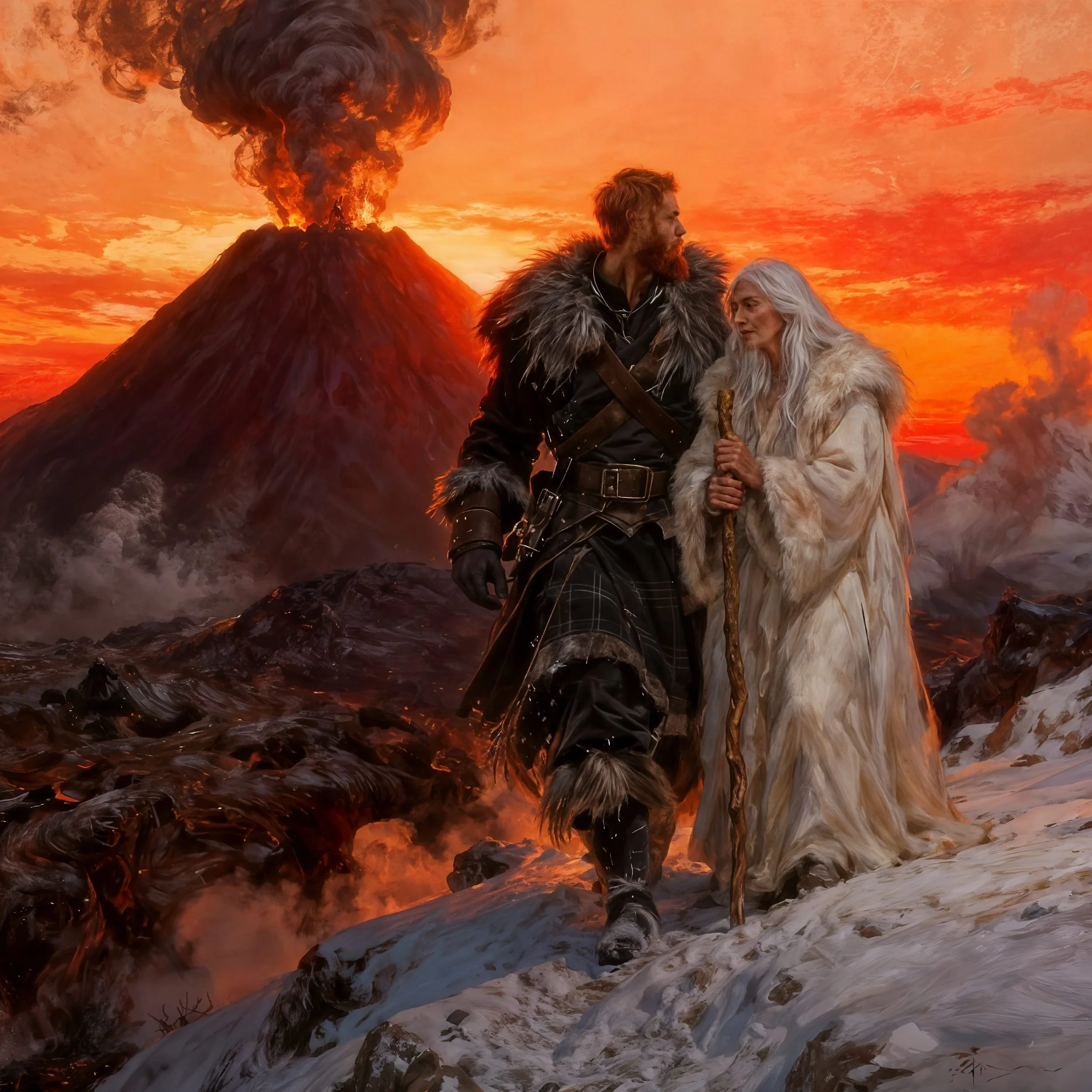 On the way to her cave Katla, as the witch was called, told him about the prophecy. MacDonald asked her why the ghosts would be afraid of him. "Because if you find a cure for the aging disease, the gods have no reason anymore to let them be ghosts, a
