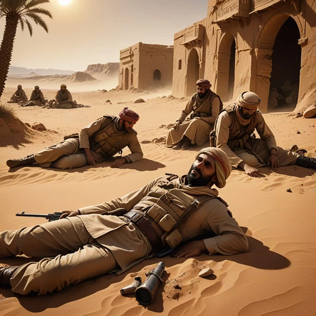 Until in the end there was a trail of man who had given up or who had just plainly died.