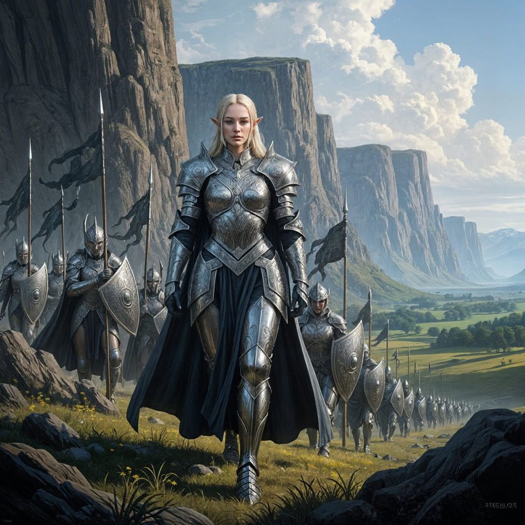 At first, the soldiers still walked through the valley in military order, but no enemies or predators appeared.
