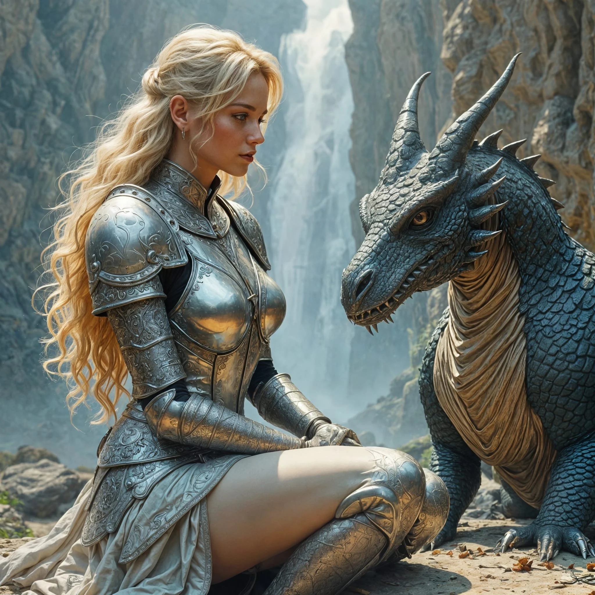 The dragons were back from their scouting expedition. Mignon, the pack's favorite, brought exciting news for further exploration of the island: he had discovered a herd of wild horses a day's march away.