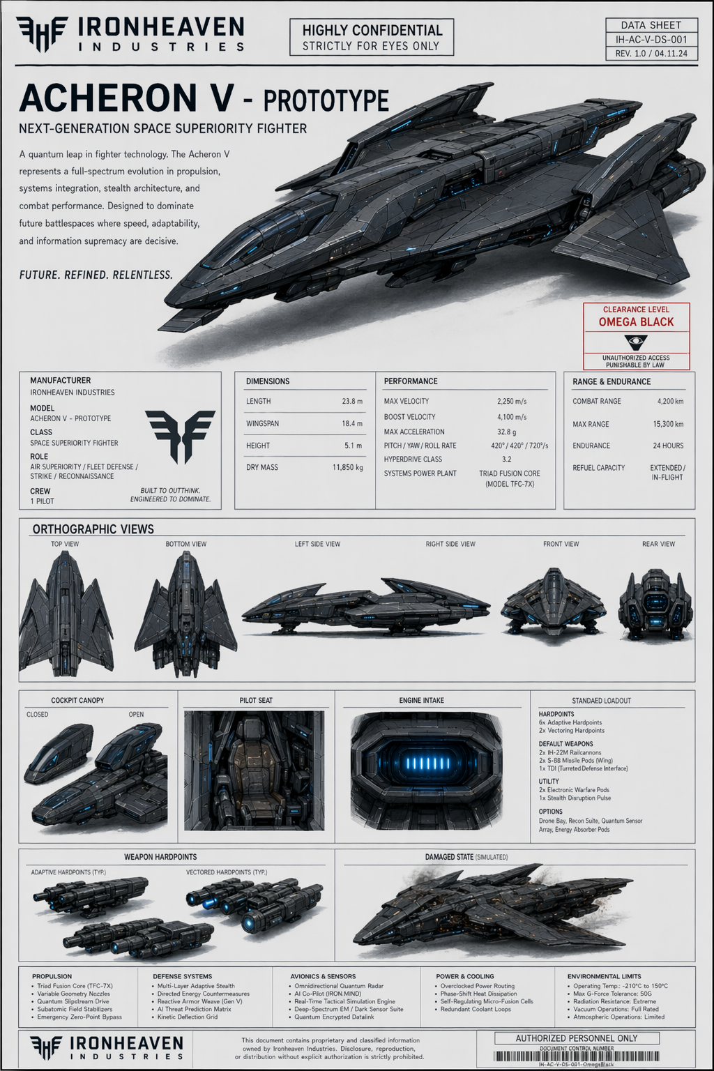 Star Fighter Acheron V - Prototype