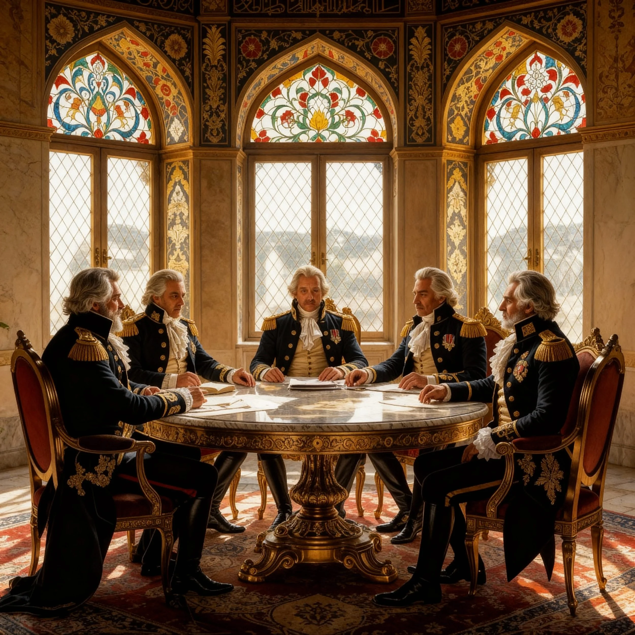 The next morning the five marshals had reached an agreement over who would get which satrapie and decided to call in the other marshals. When the first arrived and heard about the stunt Rokhshan had pulled, they were furious and accused the other fiv