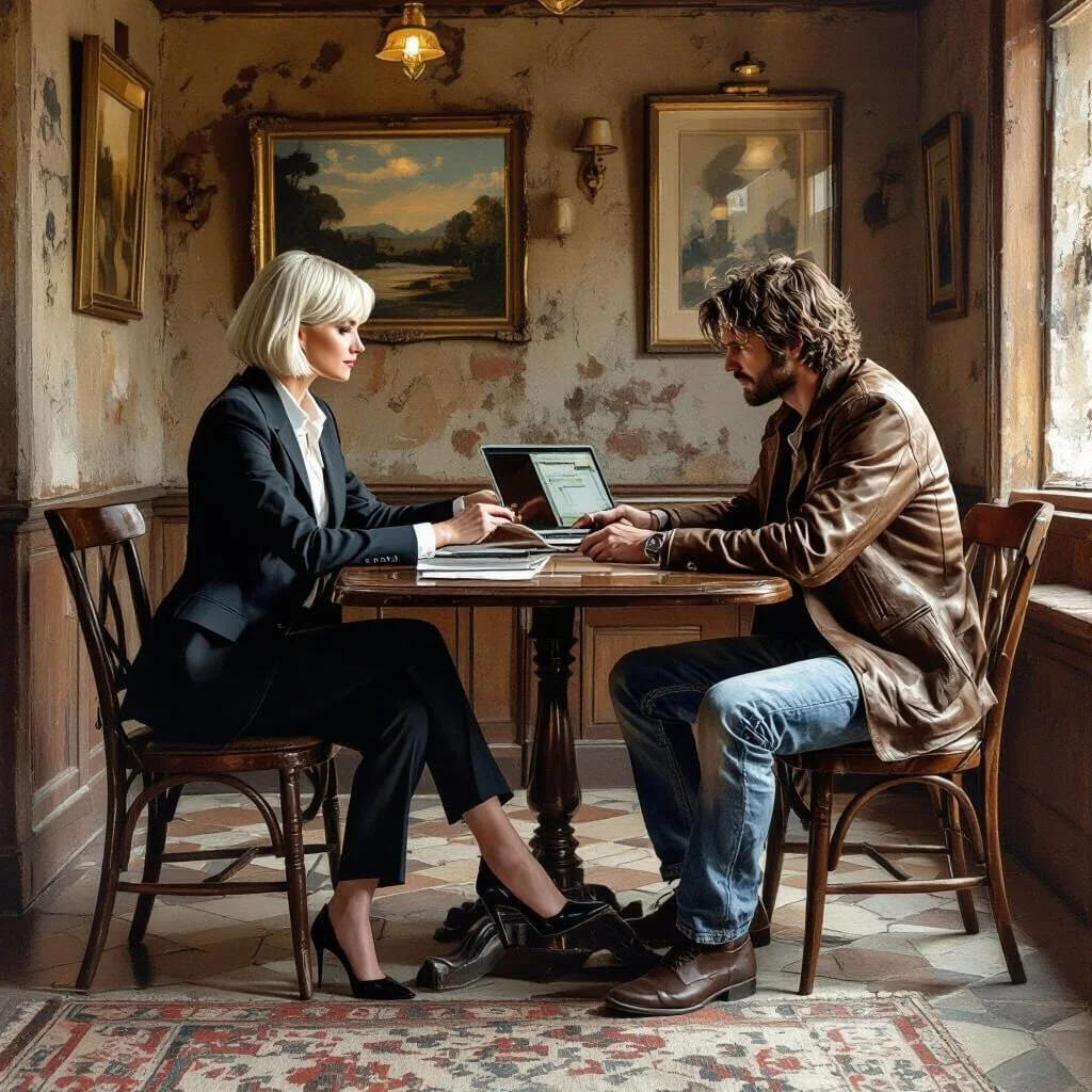 "As agreed here is the laptop you asked for. I am counting on you, Max. Without you my business will go down and a lot of people will come after me."