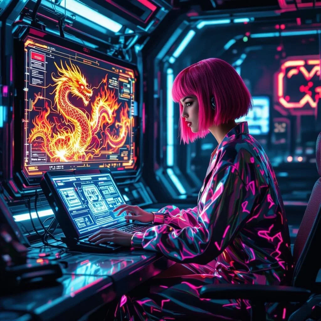 When Malika arrives at her place she looks up more data on dragons. No-one mentions white dragons however.