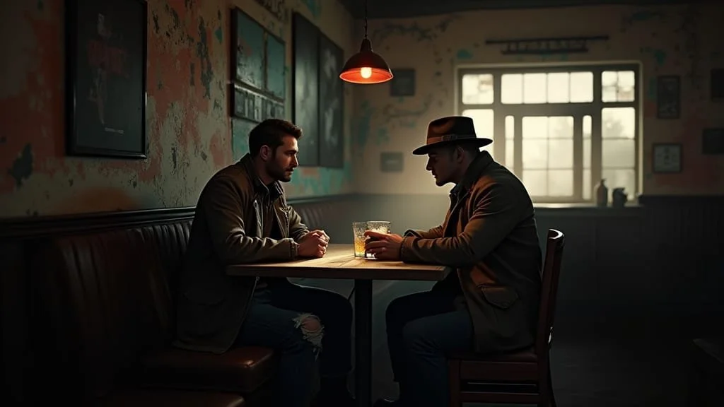 The man does not introduce himself. He says that he has been on Max's tail for some time and that he is aware of Max' problems. He also claims that Max doesn't realize how deep he is in trouble. He says that he can help Max, but...