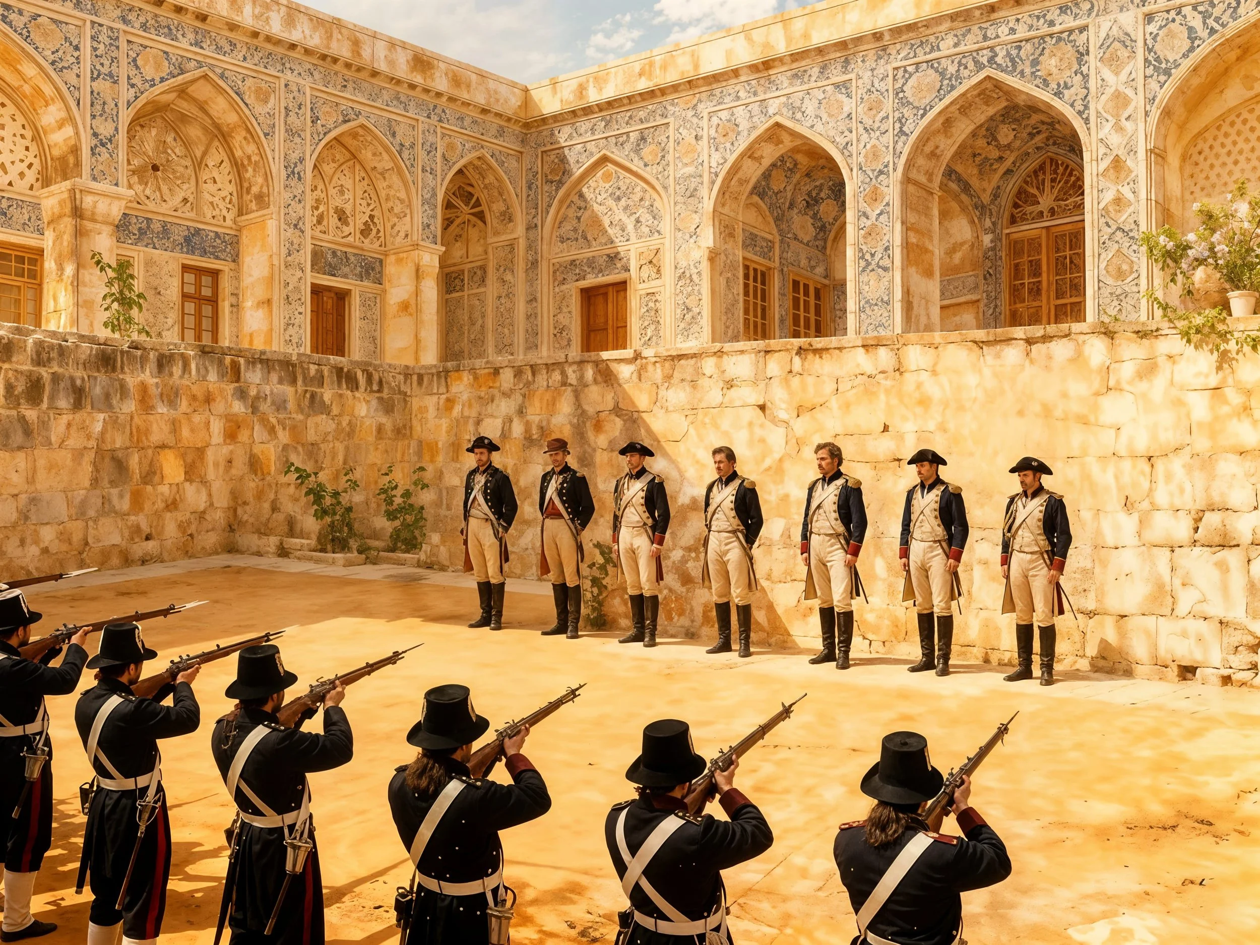 And just as with Lesire the execution took place that same afternoon. Without audience and without a funeral. The body guards left their corpses in the desert.