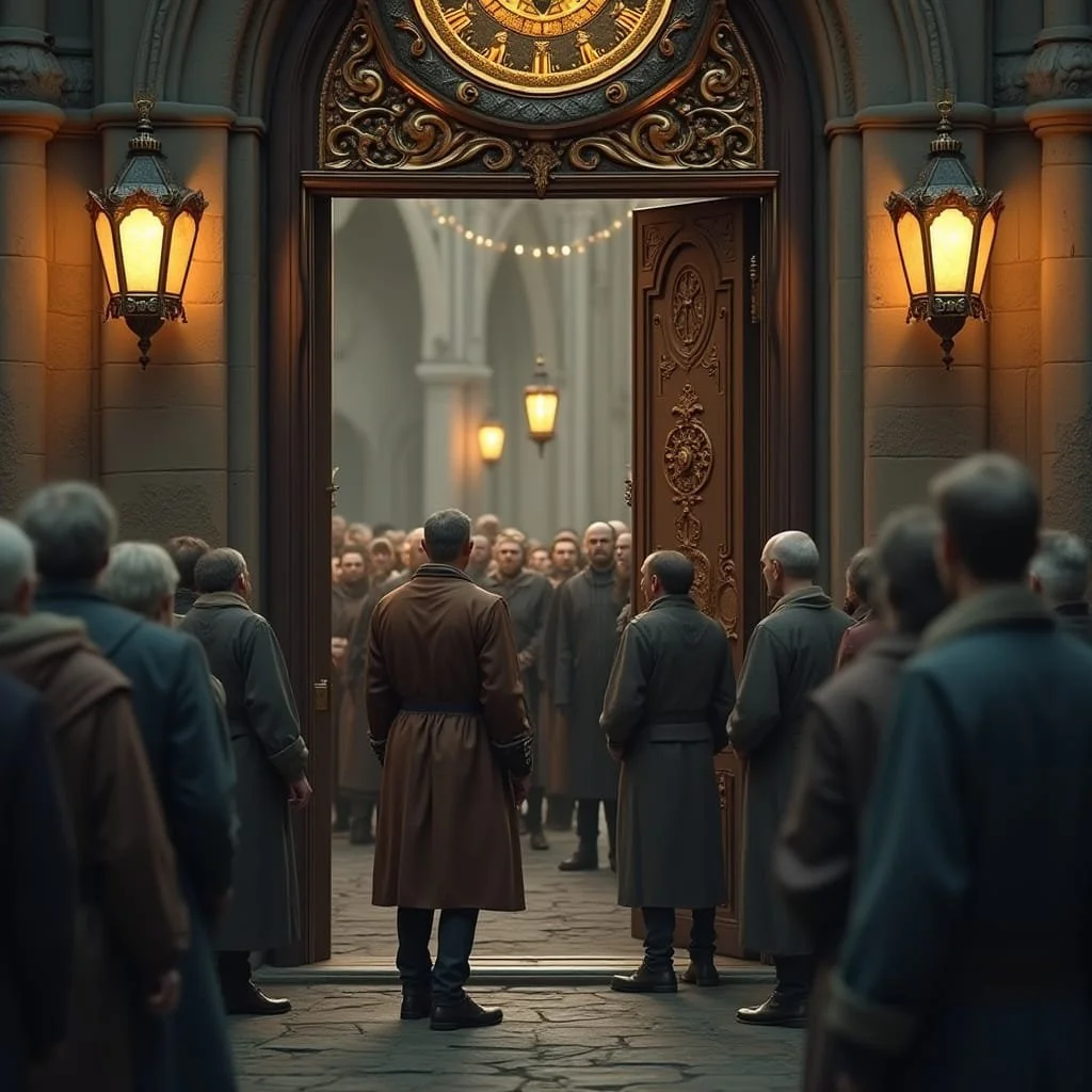 Only a short time after Maximilian van Lichtenstein arrives at the HQ of the Guild a large delegation of the sects is standing at the front door demanding access and a meeting with a delegation from the Aeronaut Engineers and pilots.