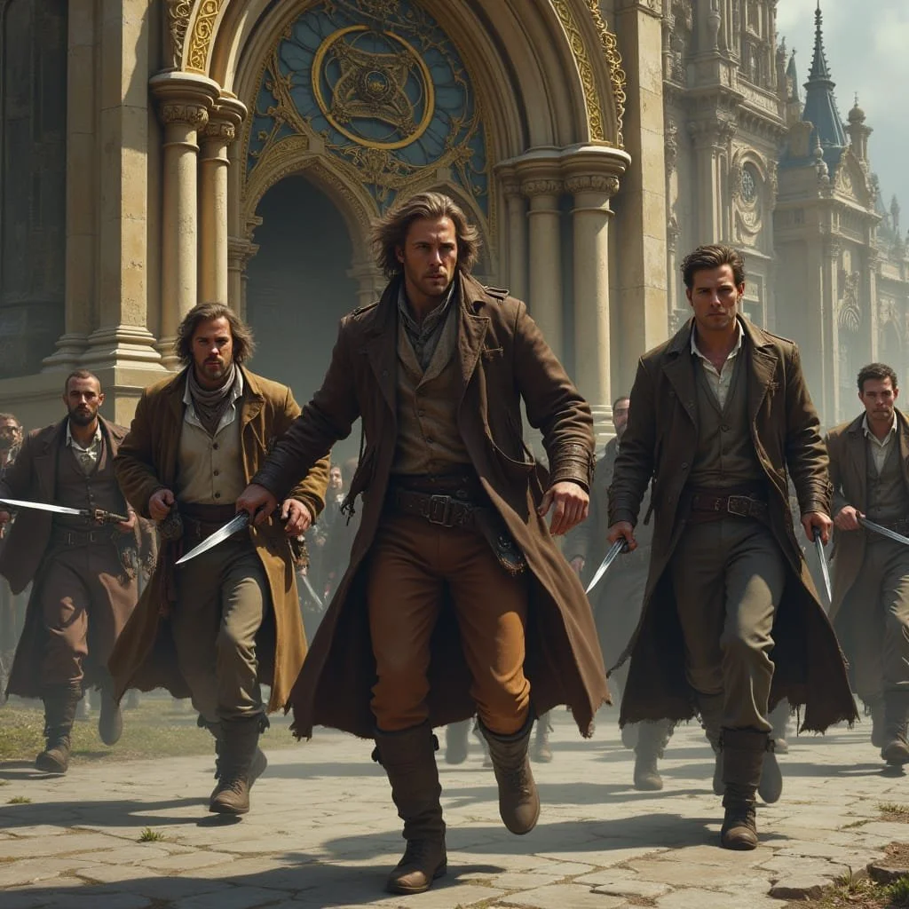 Being convinced of their own rightness and the feeling of an impending victory, it does not take long before the chase of the sect members draws out the bloodlust of several Guild members.