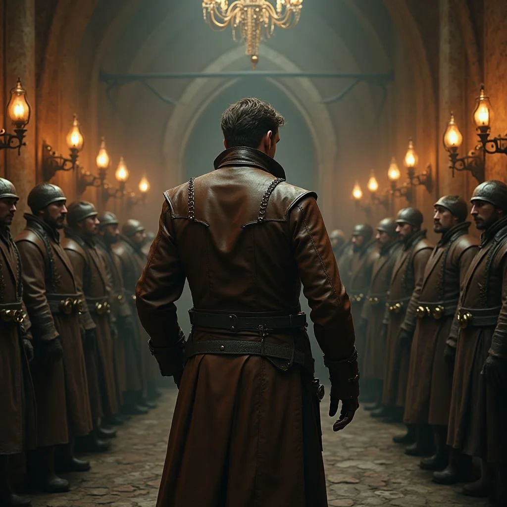 Now that the leadership of the Guild has been discredited Maximilian van Lichtenstein uses the momentum to push though his vision on how the war for the heavens should be held. The first thing he does is raise an army.