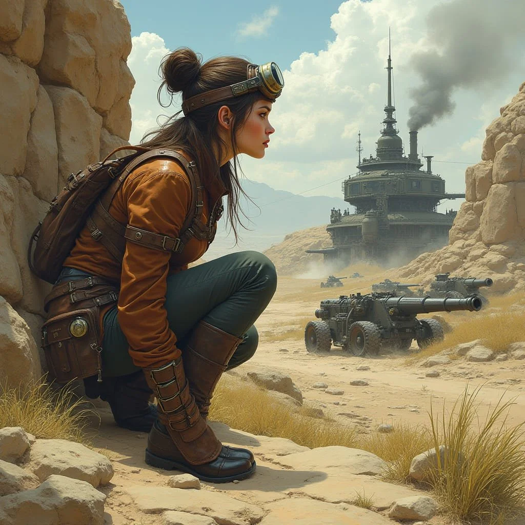 While she is undercover, Zadie is spying on the military developments of Maximilian's army.