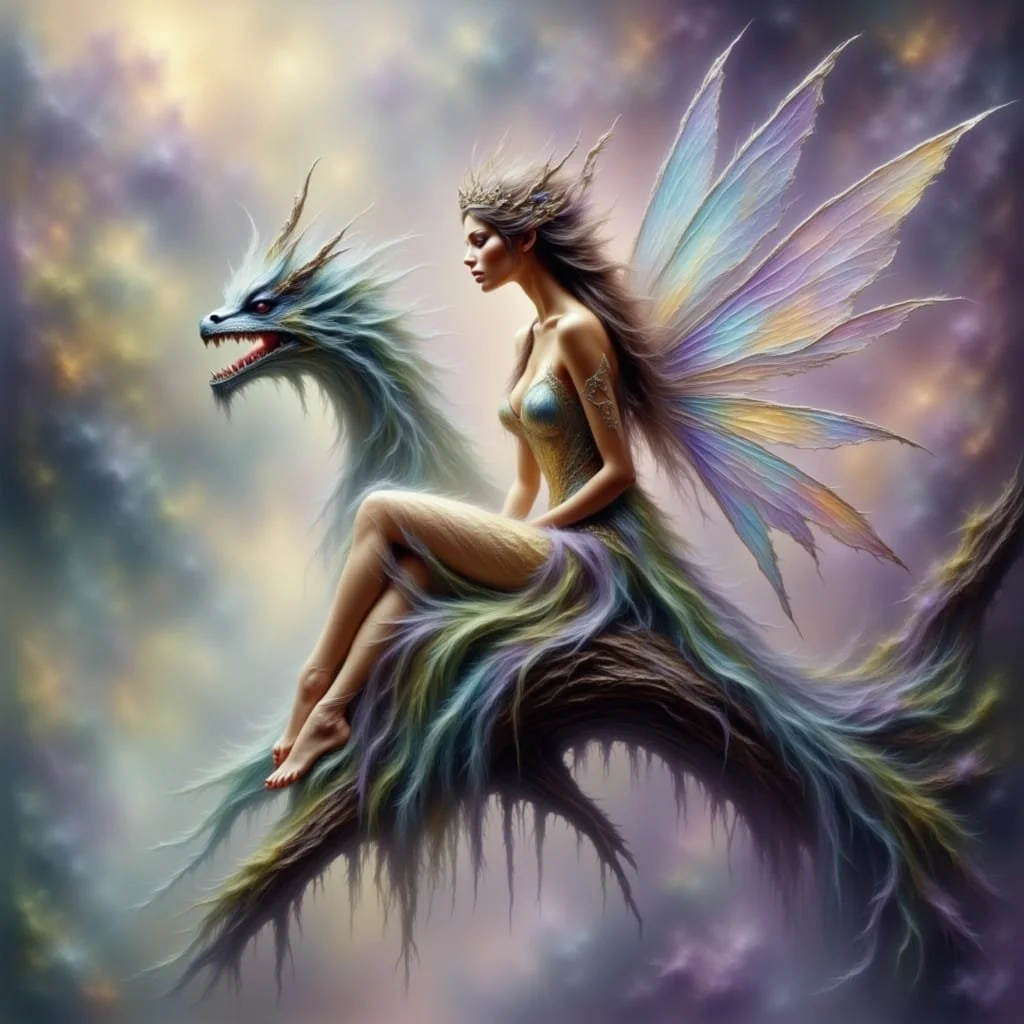 And the faeries learned how to ride and control the dragons.