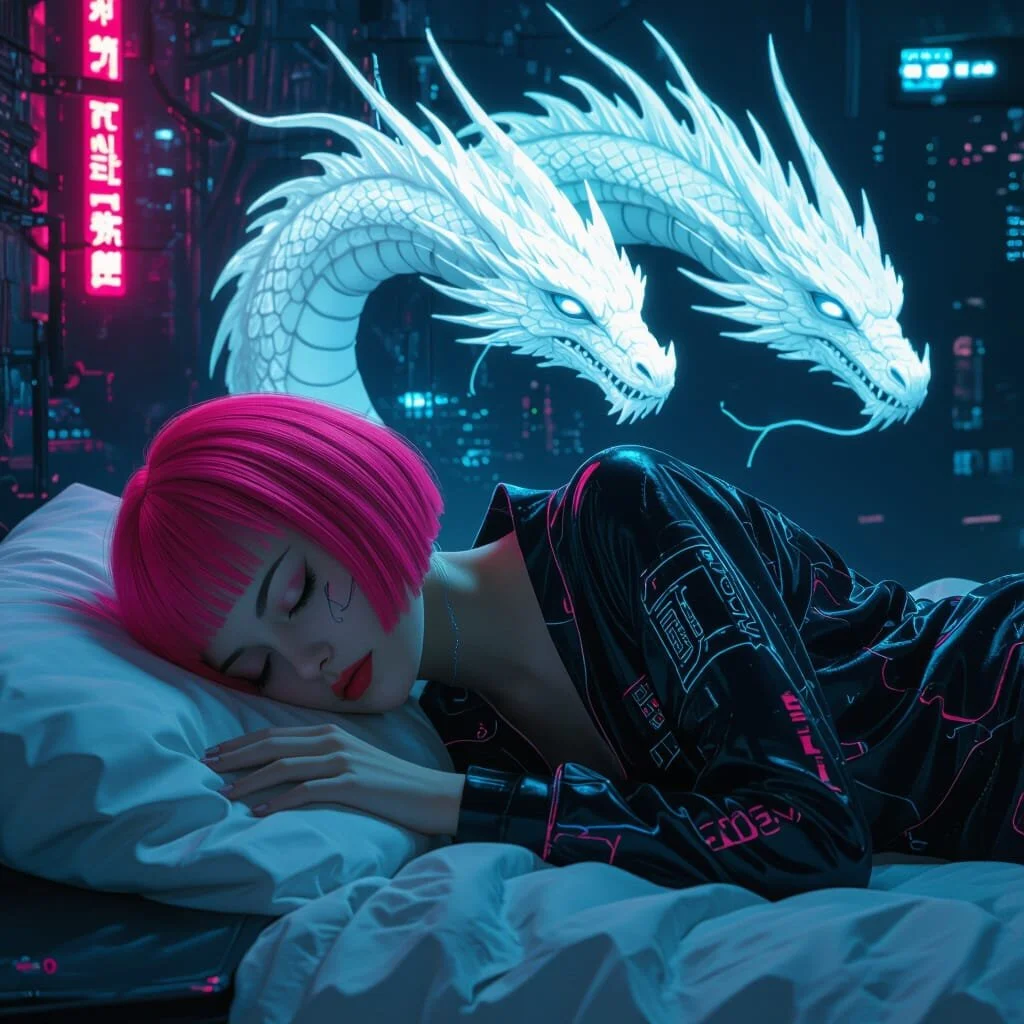 And then in her deepest sleep for the first time in days she hears two white dragons whisper her name....Malika, Malika, Malika.