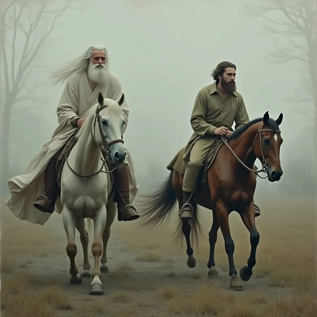While on their way to the Gorgons Zoroaster asks Mac to tell him all the details of what he has seen in the forest: "It is essential that I know all the details, son."