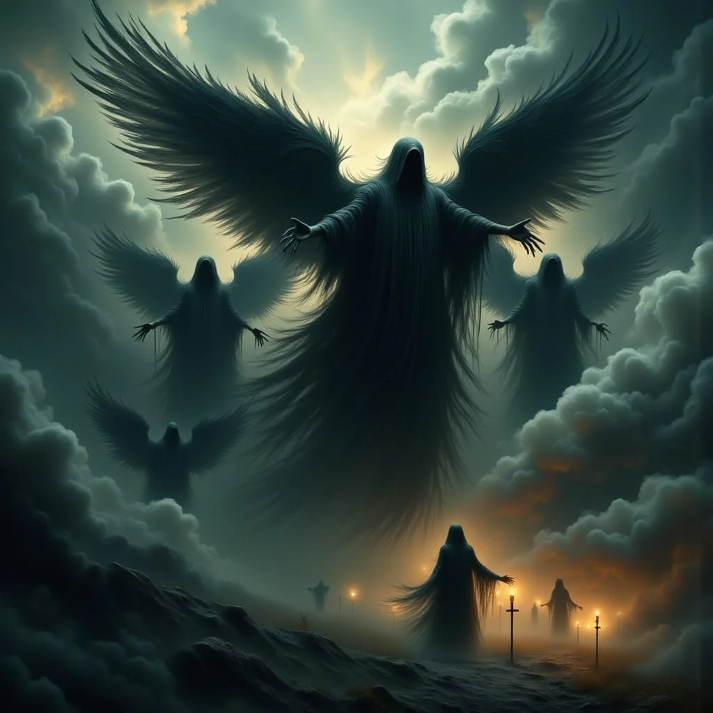Ariel reveals what the trinity has ordered, but also what her plan is. She cannot accept that all major cities of the humans would be destroyed. So she suggests to symbolically destroy some minor villages and try to avoid casualties. All Angels are a