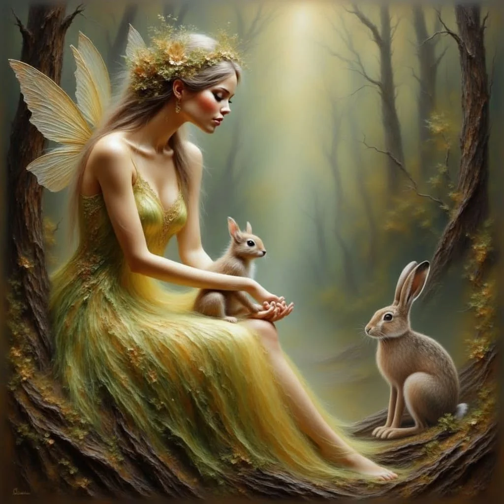 Queen Mab, just like her sister Mora gave away her immortality out of love. She ruled the sprites: beings a bit larger than a child