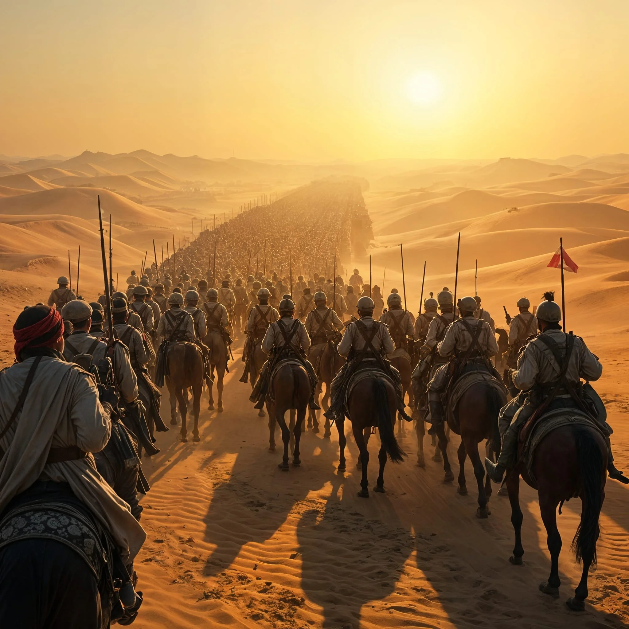 Even though Neo had lost several thousand soldiers in their retreat home, the army remained an impressive snake that moved slowly and windingly across the landscape.