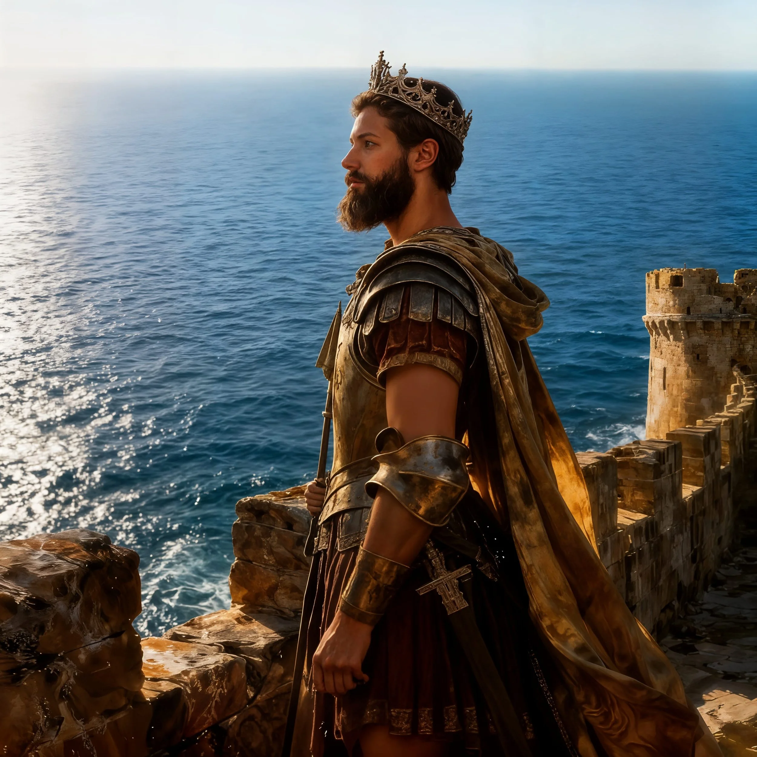 "Pyramus cursed the cruel fate that had happened to Thisbe and himself, and just as Thisbe he filled his days with staring at Thisbe's castle. After years, grief got the better of him and he died at the age of 40."