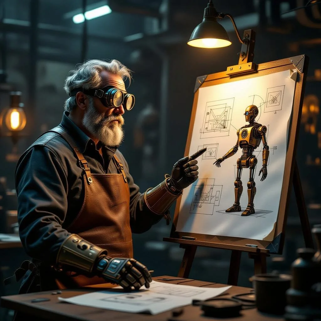 Maximilian likes the idea and gives his go ahead. As soon as he is out of the door, Ghuepecco goes to his drawing board.