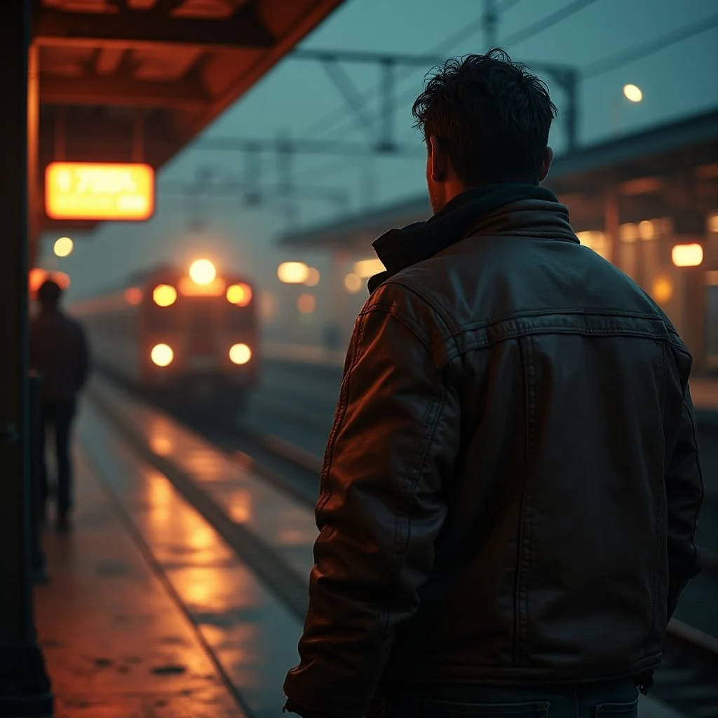 When Max arrives at Platform 2 it is 11.19 hours. He looks around but his target does not seem to have arrived yet.