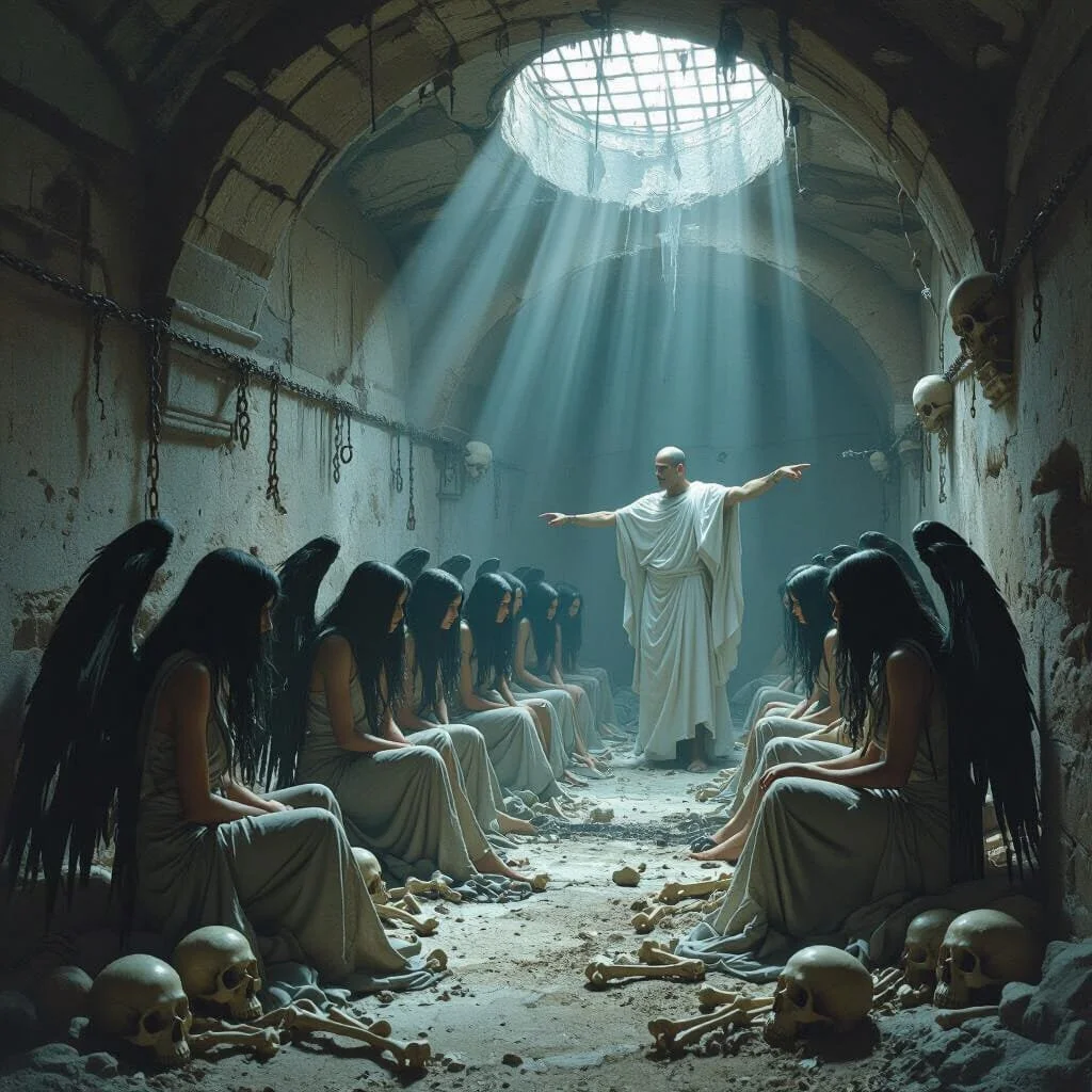 "And she speaks for all of you?" "Everybody who is with her, stand against that wall in the back."