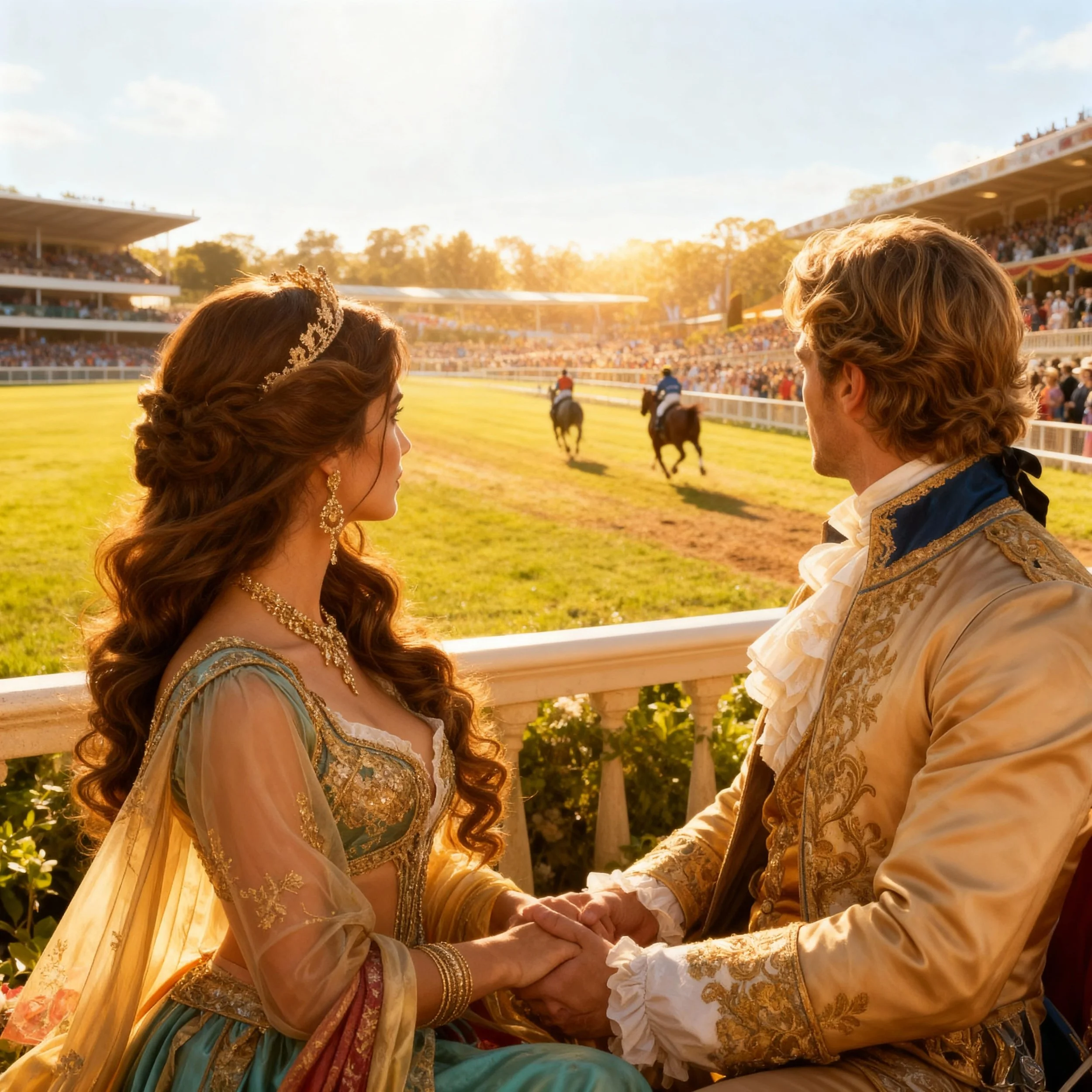 Had a day at the races in the royal box.
