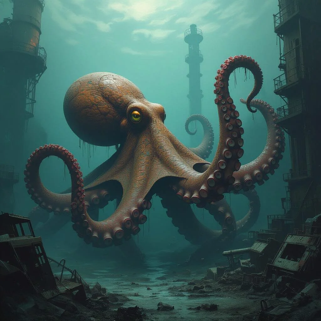 And then the creature turns away.