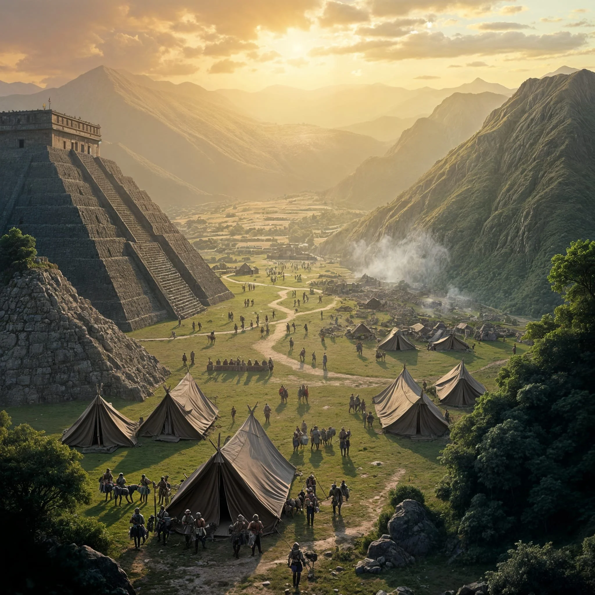 
Neo's men were deeply impressed by the buildings and greatly appreciated the hospitality of the native inhabitants. Thus, the first seeds were sown for a mixed culture that would influence the soldiers' appearance, customs, and language.
