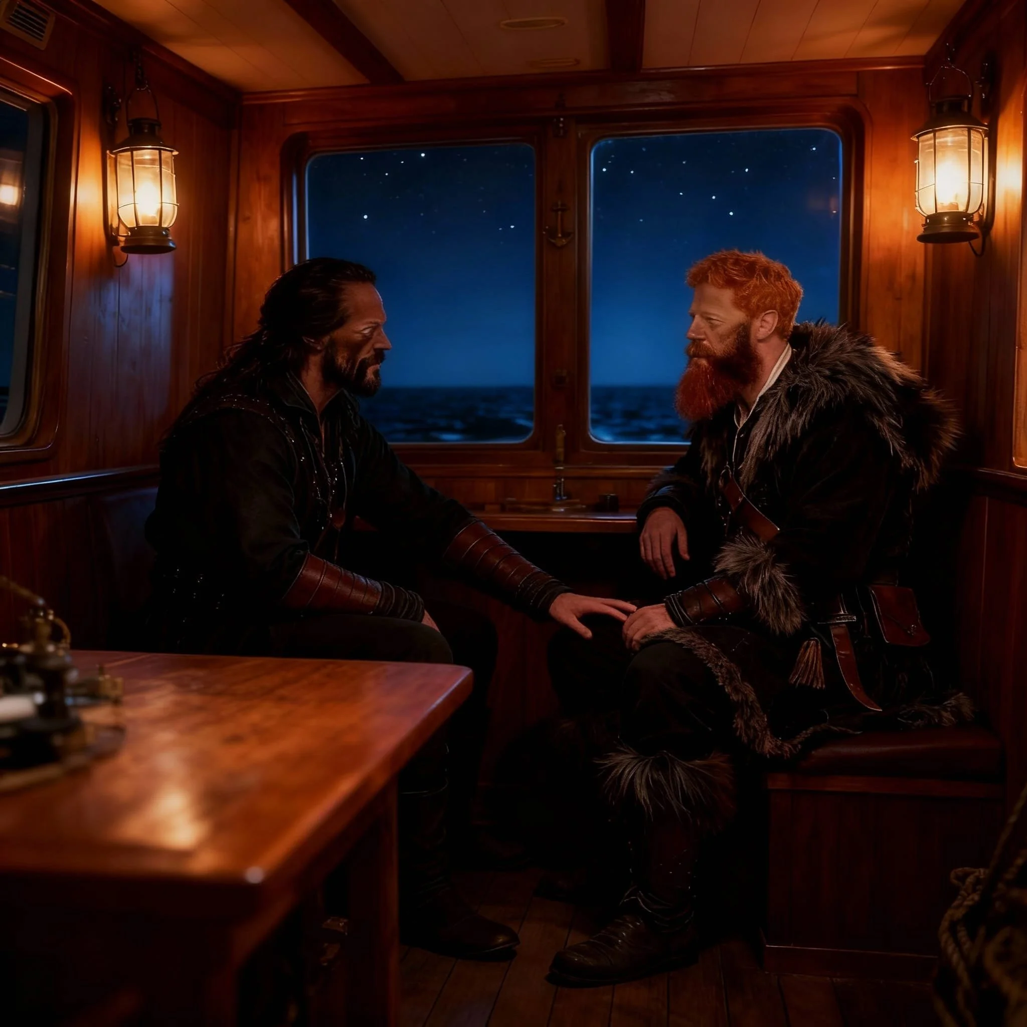 When MacDonald had finished telling the story of his adventure in the Greek city and how he acquired The Fish, Murat asked him to also tell him about the trousers. So, in the end, MacDonald told him. To which Murat asked him if he could see the trous